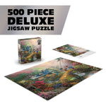 Silver Select: Mickey + Minnie Sweetheart Bridge, Thomas Kinkade Disney Dreams 500 Piece Puzzle