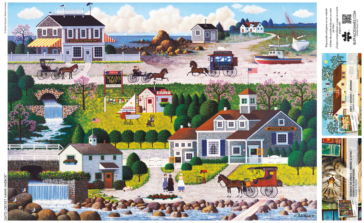 Charles Wysocki: Cricket Hawk Harbor 1000 Piece Puzzle