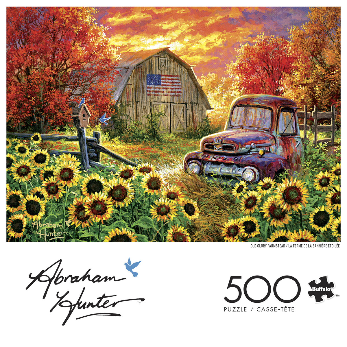 Abraham Hunter: Old Glory Farmstead 500 Piece Puzzle