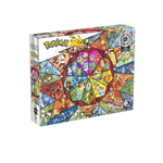 Pokemon Silver Select Stained Glass Starters 1000 Piece Puzzle