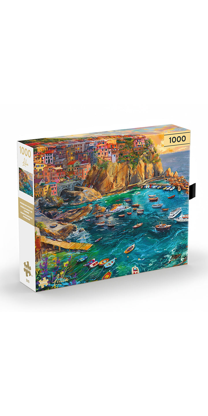 Gold Collection: Cinque Terre Seas – 1000 Piece Jigsaw Puzzle