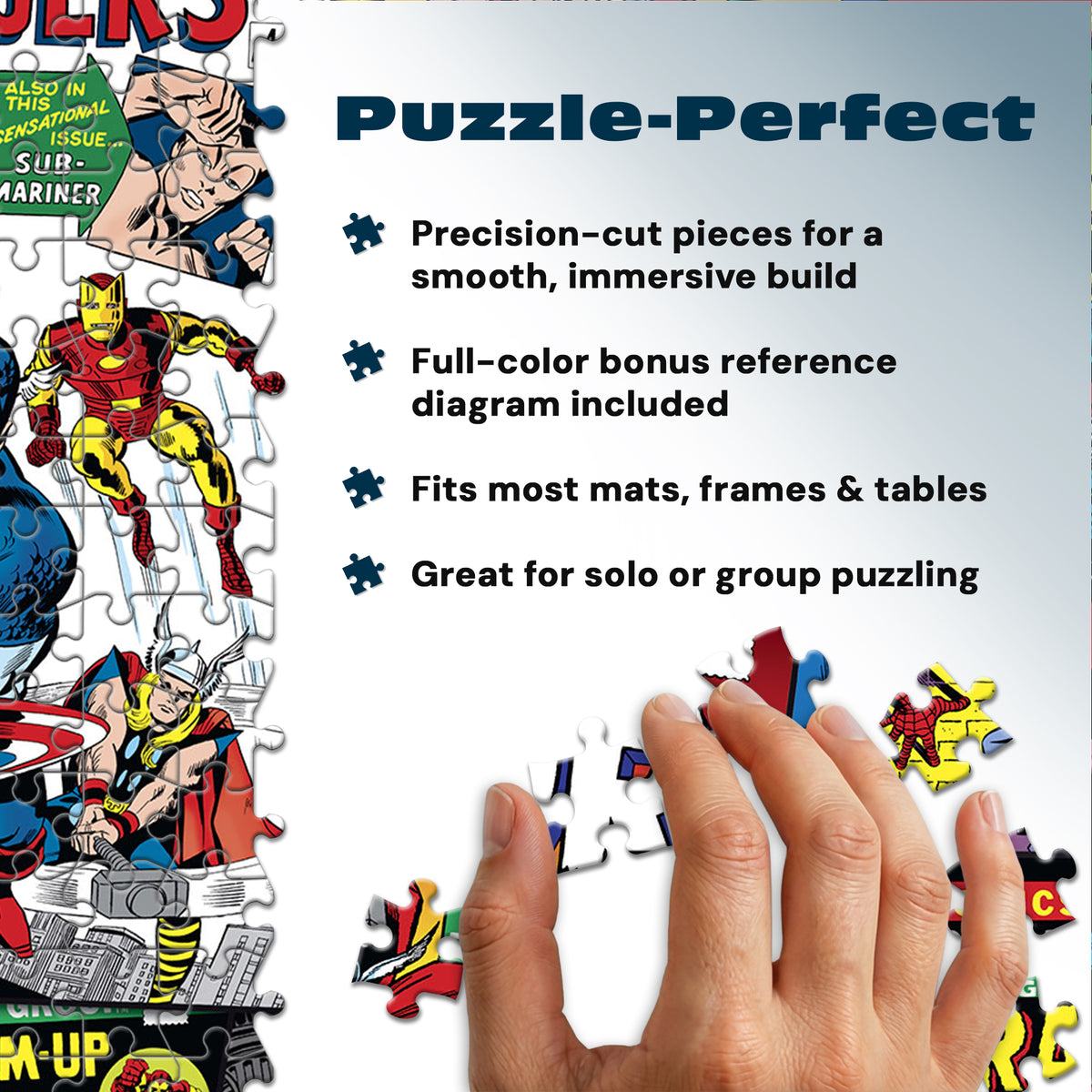 Silver Select: Marvel Comic Collage 2000 Piece Puzzle