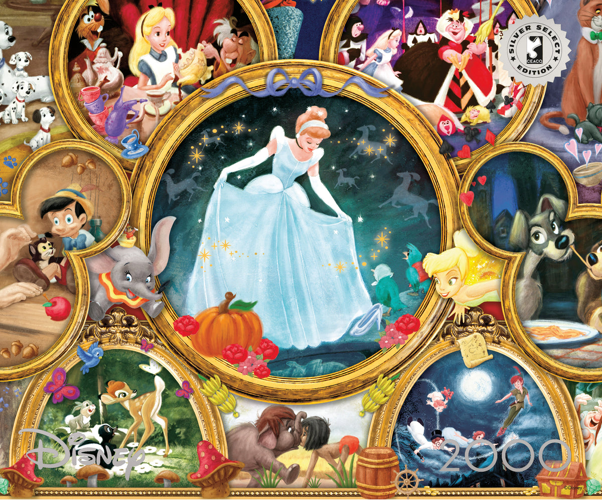 Silver Select: Disney Classic Collage 2000 Piece Puzzle