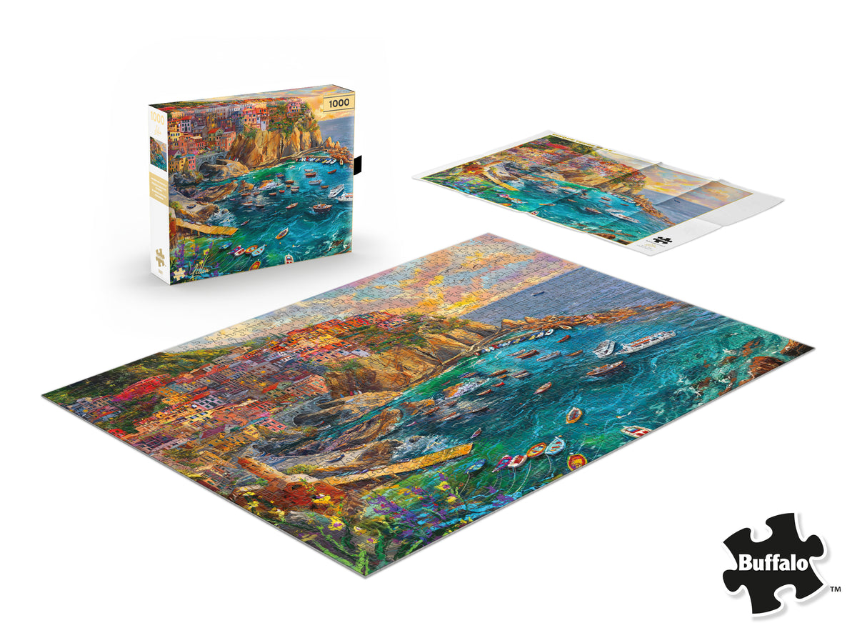 Gold Collection: Cinque Terre Seas – 1000 Piece Jigsaw Puzzle