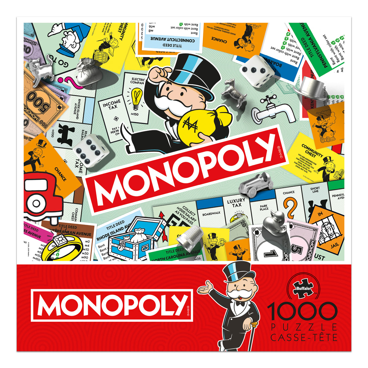Monopoly Collage 1000 Piece Puzzle