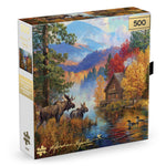 Gold Collection – Adirondack Lake 500 Piece Jigsaw Puzzle - Abraham Hunter