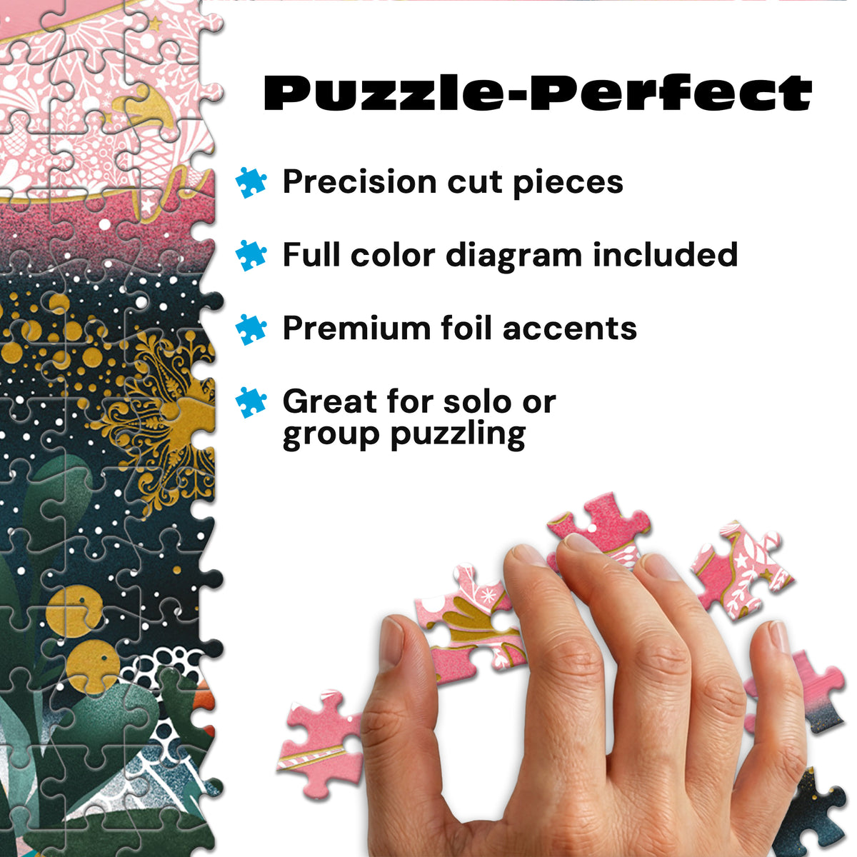 Gold Collection: Celestial Animals 500 Piece Puzzle