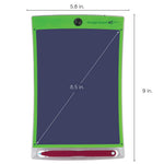 Magic Sketch™ Kids Drawing Kit showing dimensions of screen and tablet