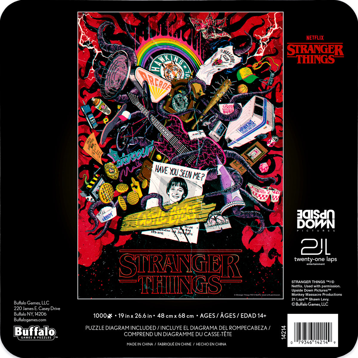 Stranger Things - 1000 Piece Collector's Tin Jigsaw Puzzle