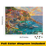 Gold Collection: Cinque Terre Seas – 1000 Piece Jigsaw Puzzle