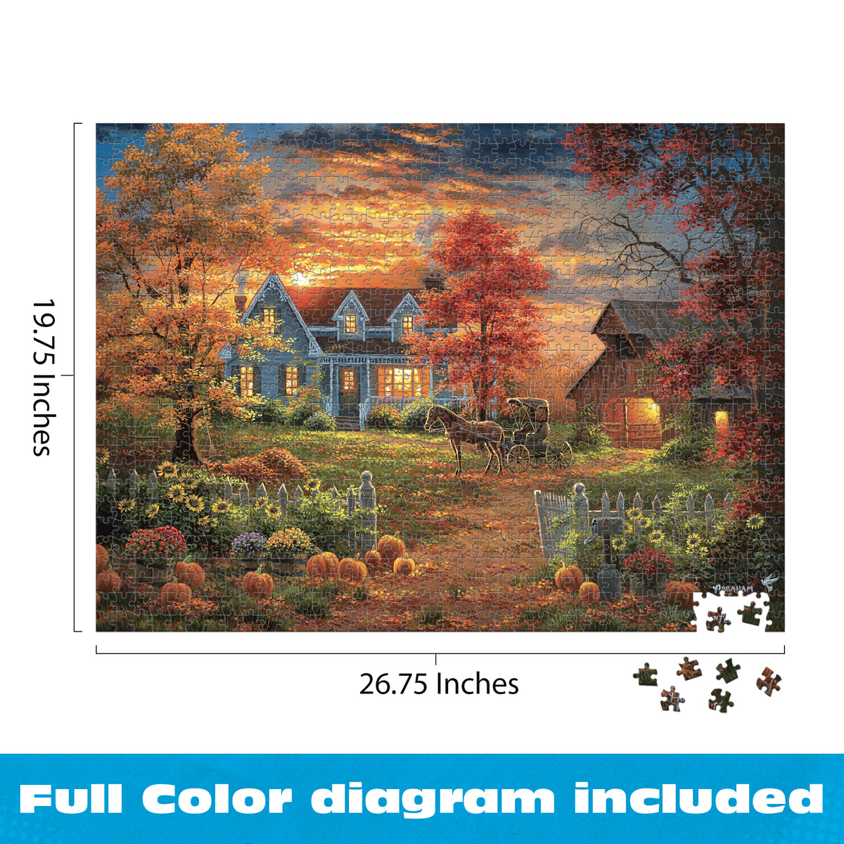 Abraham Hunter: Autumn Lights 1000 Piece Puzzle