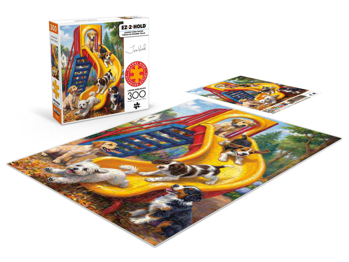 Playtime Pups 300 Large Piece Puzzle
