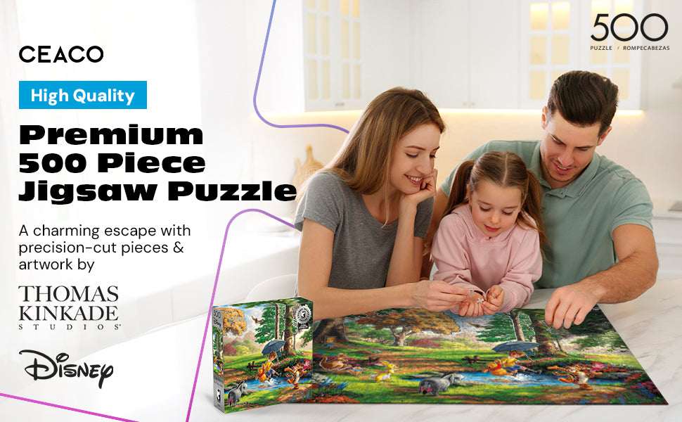 Thomas Kinkade Disney Silver Select: Winnie the Pooh 500 Piece Puzzle