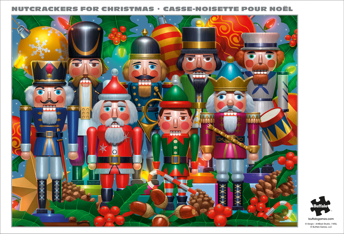 Silver Select Nutcrackers for Christmas 1000 Piece Puzzle