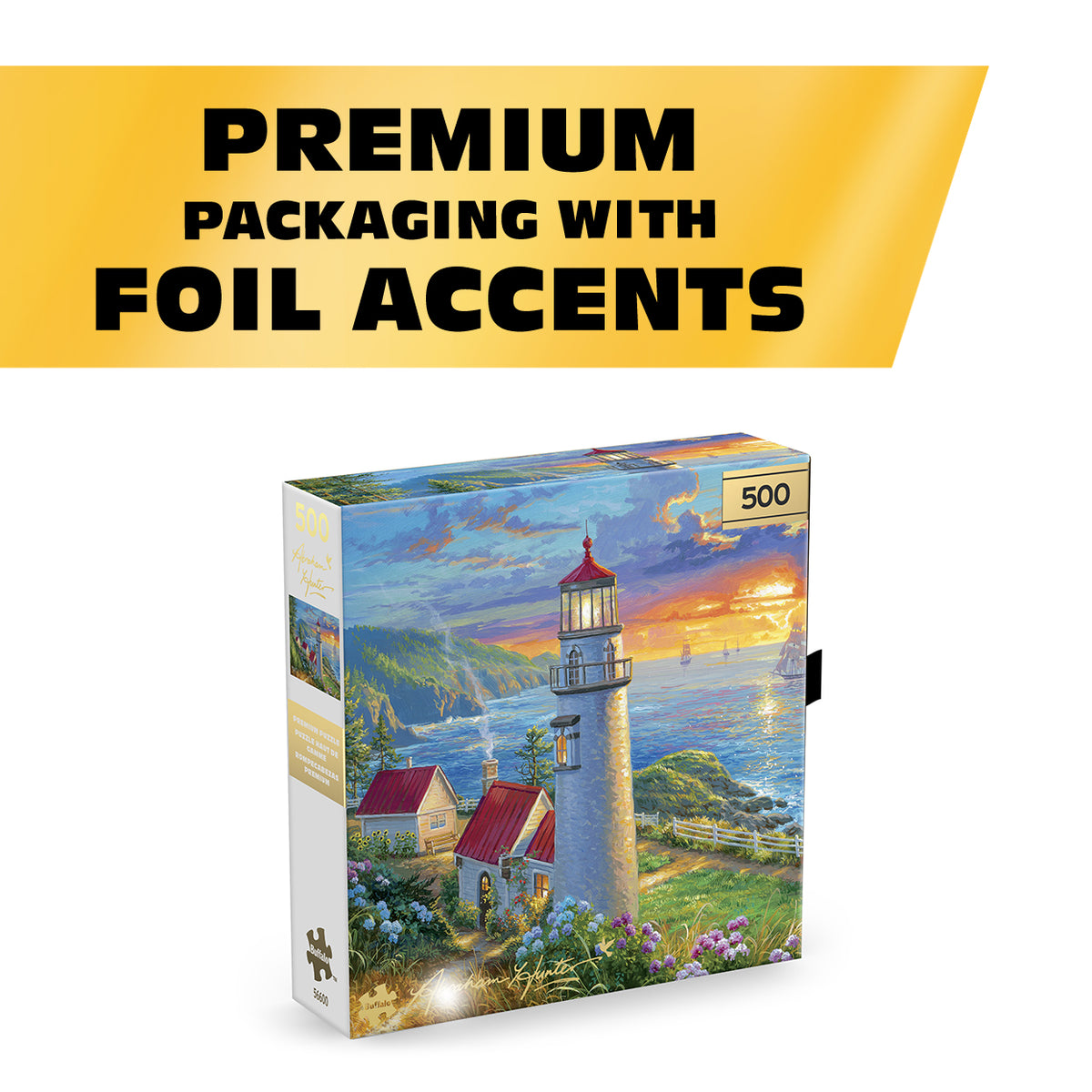 Gold Collection – Evening Watch 500 Piece Jigsaw Puzzle - Abraham Hunter