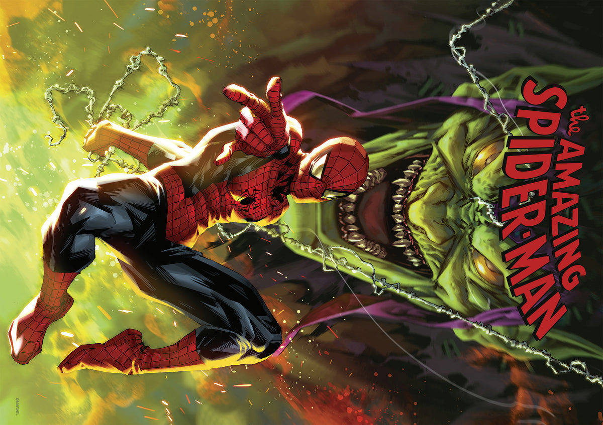 Marvel - Spider-Man and the Green Goblin - 500 Piece Noir Select Jigsaw Puzzle