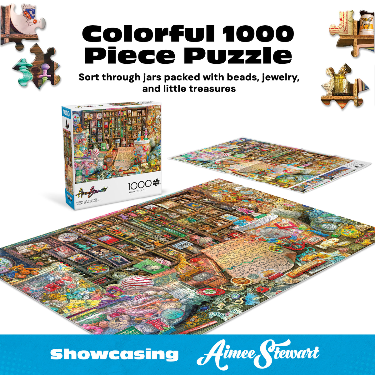 Aimee Stewart:  Mystery Jar Treasures 1000 Piece Puzzle