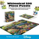 Thomas Kinkade Disney Silver Select: Alice in Wonderland 500 Piece Puzzle