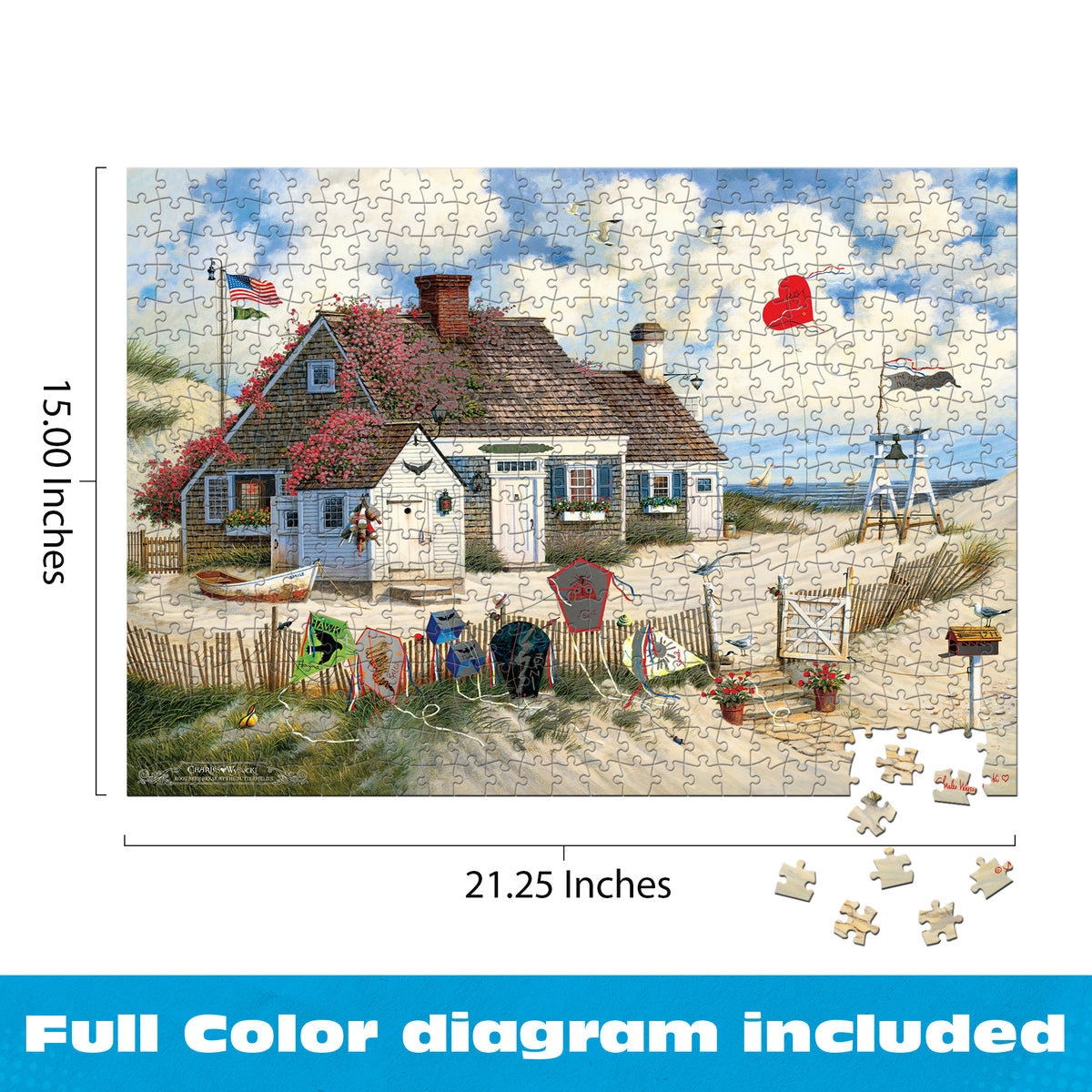 Charles Wysocki - Silver Select: Rootbeer Break at the Butterfields 500 Piece Puzzle