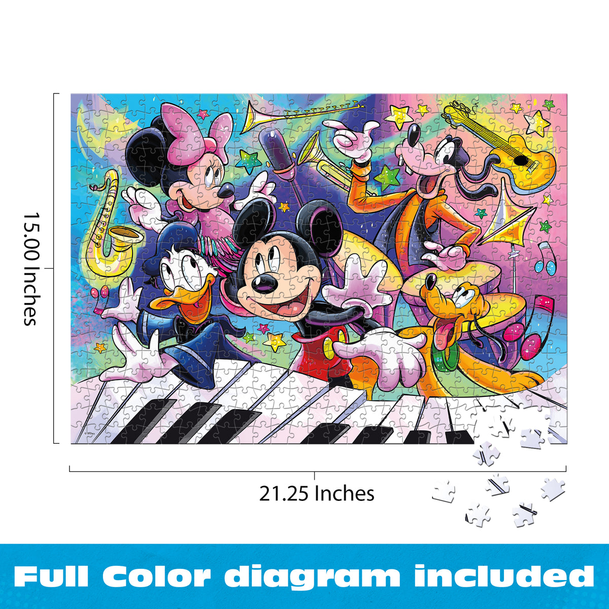 Silver Select: Disney Mickey's Music 500 Piece Puzzle