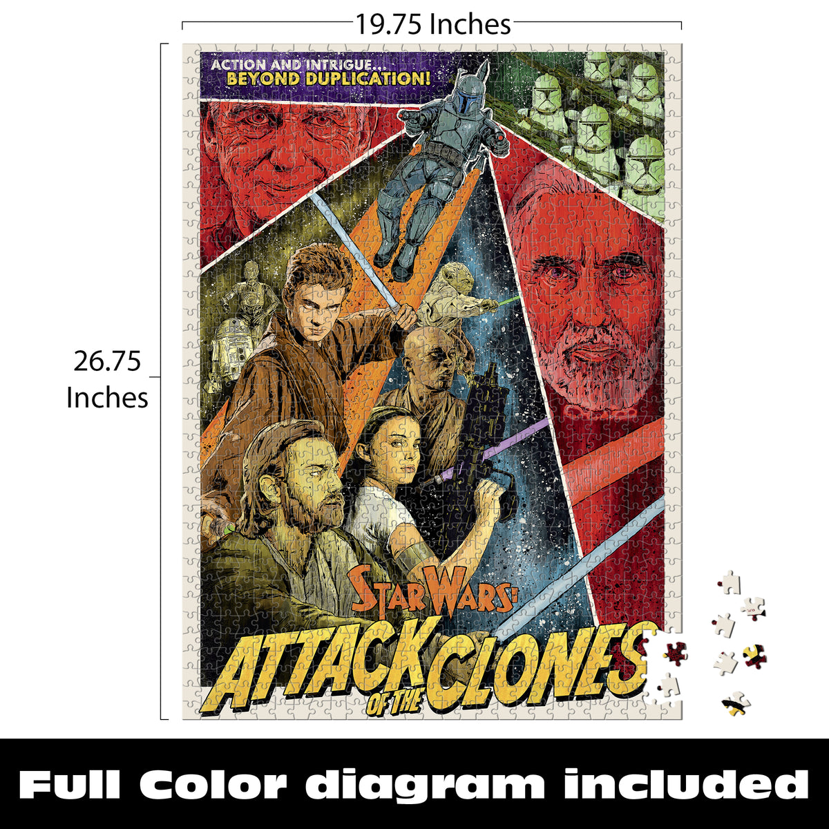 Star Wars™ Attack of the Clones -  1000 Piece Jigsaw Puzzle