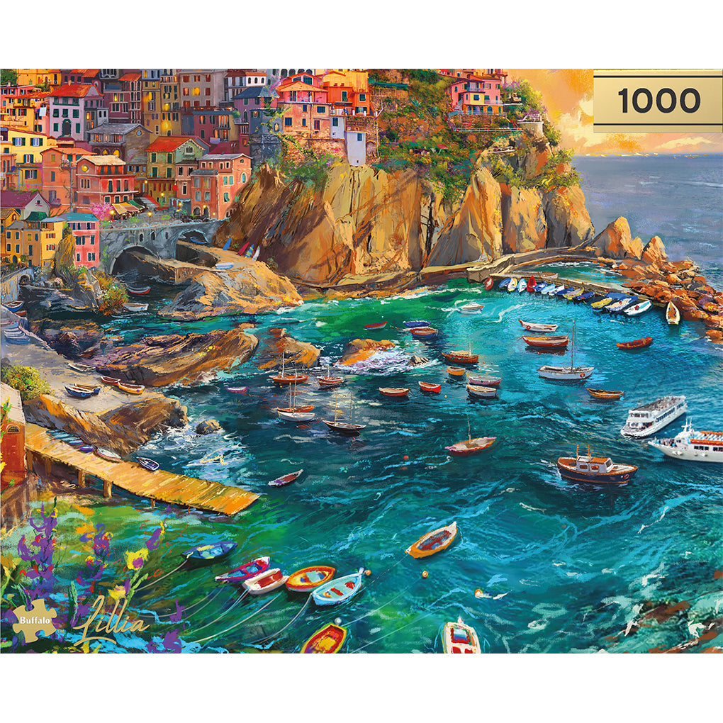 Gold Collection: Cinque Terre Seas – 1000 Piece Jigsaw Puzzle