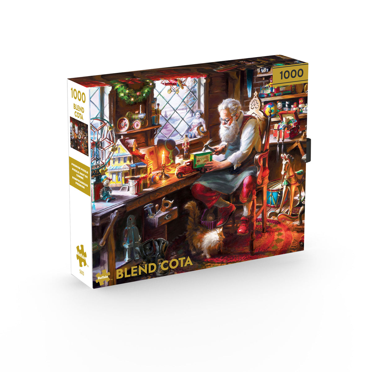 Gold Collection: Santa In His Workshop – 1000 Piece Jigsaw Puzzle