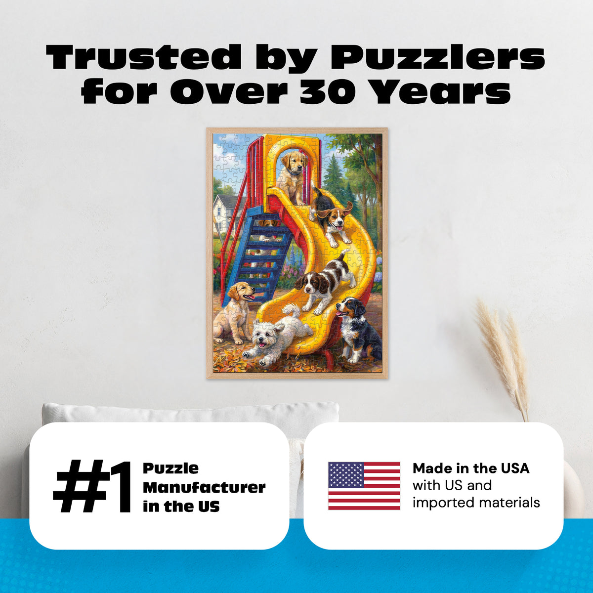 Playtime Pups 300 Large Piece Puzzle