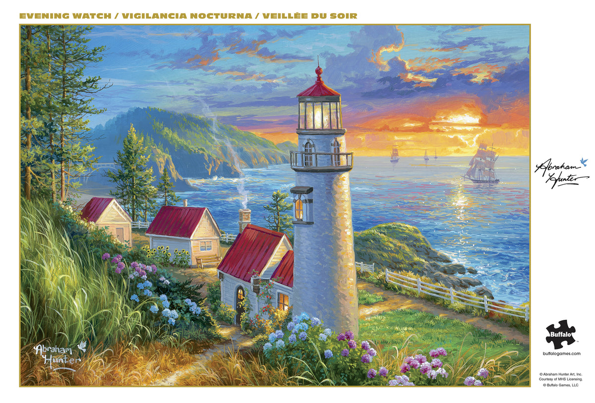 Gold Collection – Evening Watch 500 Piece Jigsaw Puzzle - Abraham Hunter
