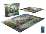 Ceaco: Sapphire Select: Thomas Kinkade - Beyond Summer Gate 1000 Piece Puzzle (Premium Blue Board)