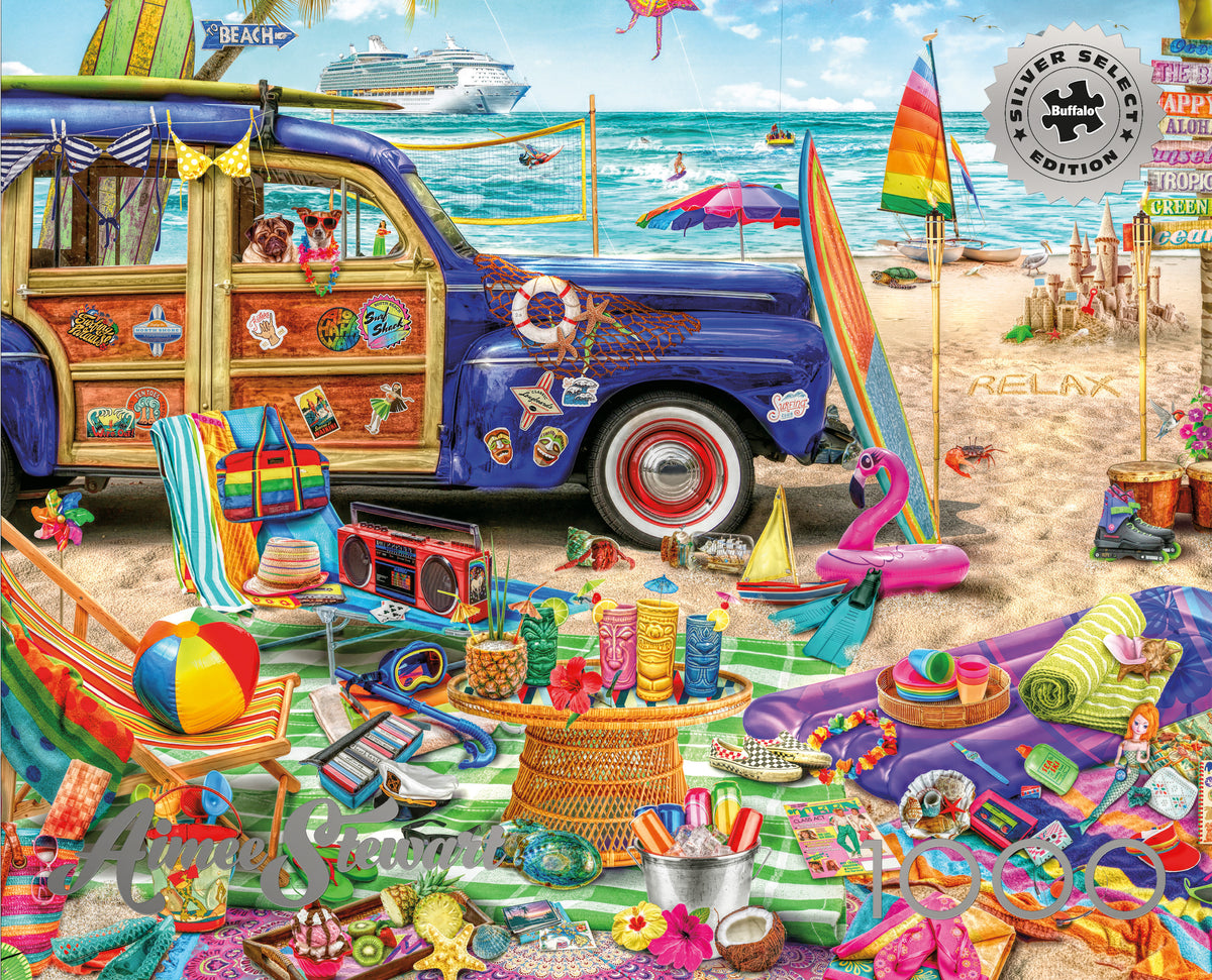 Aimee Stewart - Beach Vacation - 1000 Piece Silver Select Jigsaw Puzzle