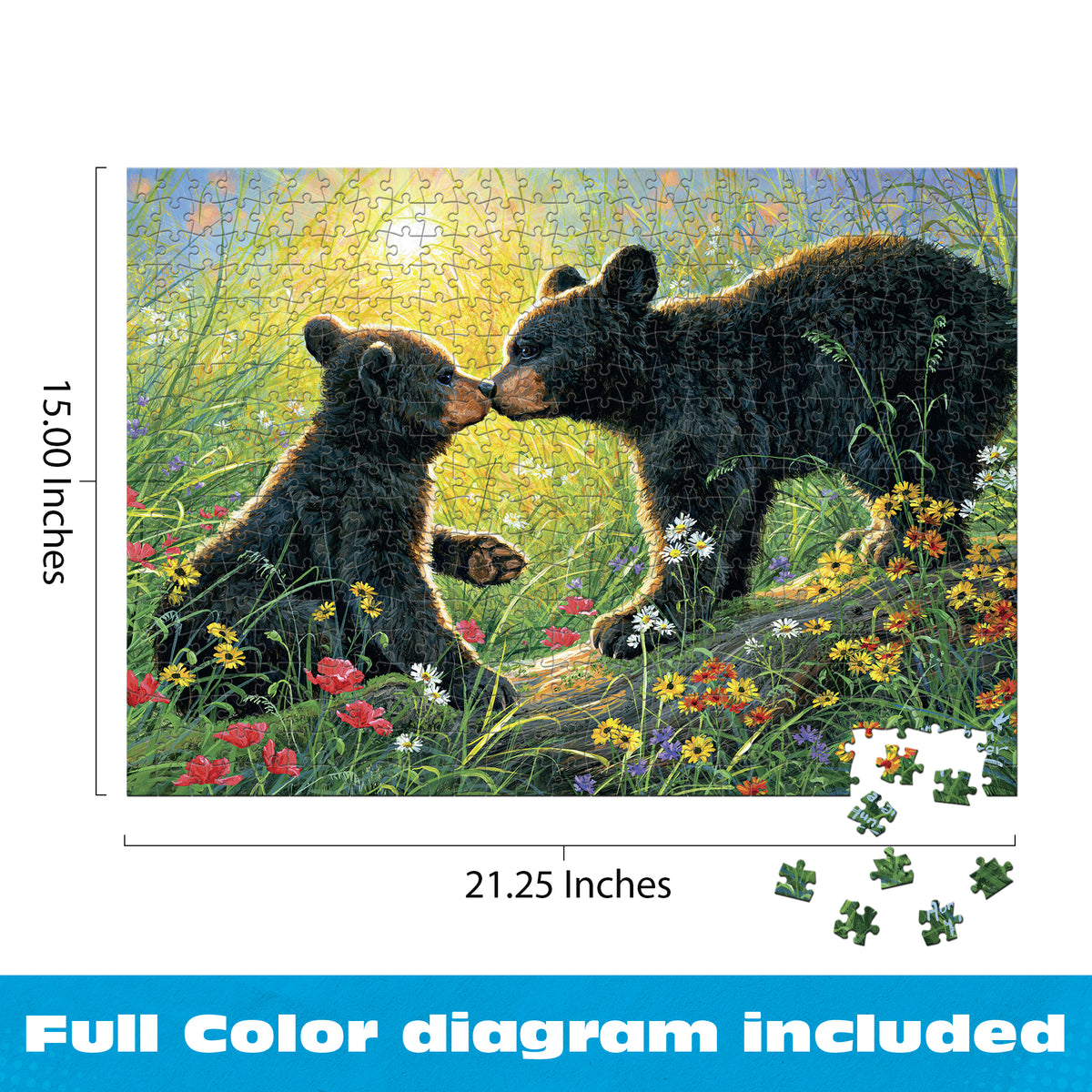 500pc Abraham Hunter: Love Bears