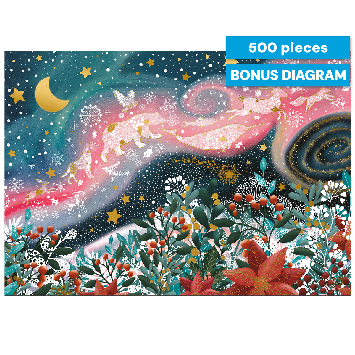 Gold Collection: Celestial Animals 500 Piece Puzzle