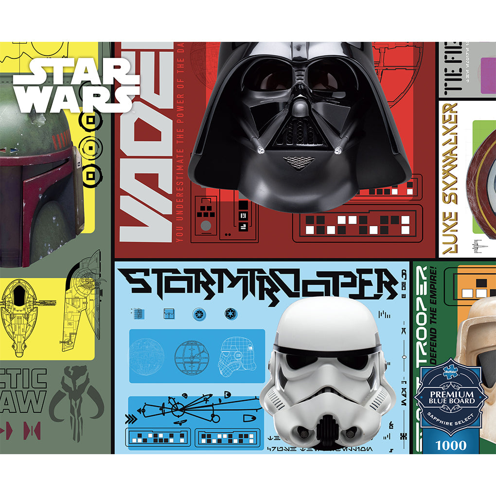 Star Wars Helmets 1000 Piece puzzle for Adults - Sapphire Select
