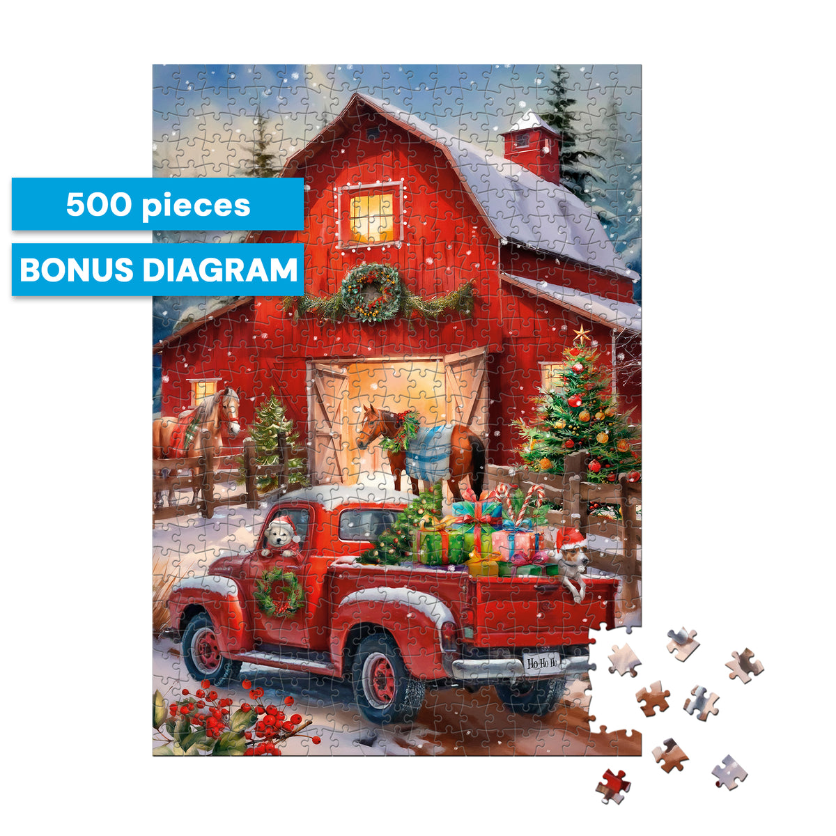 Country Life: Delivering Christmas 500 Piece Jigsaw Puzzle