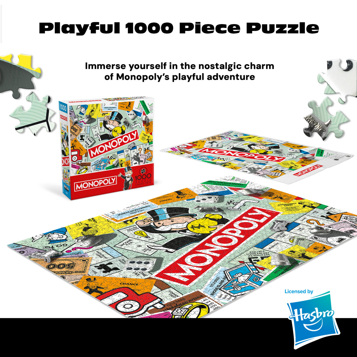 Monopoly Collage 1000 Piece Puzzle