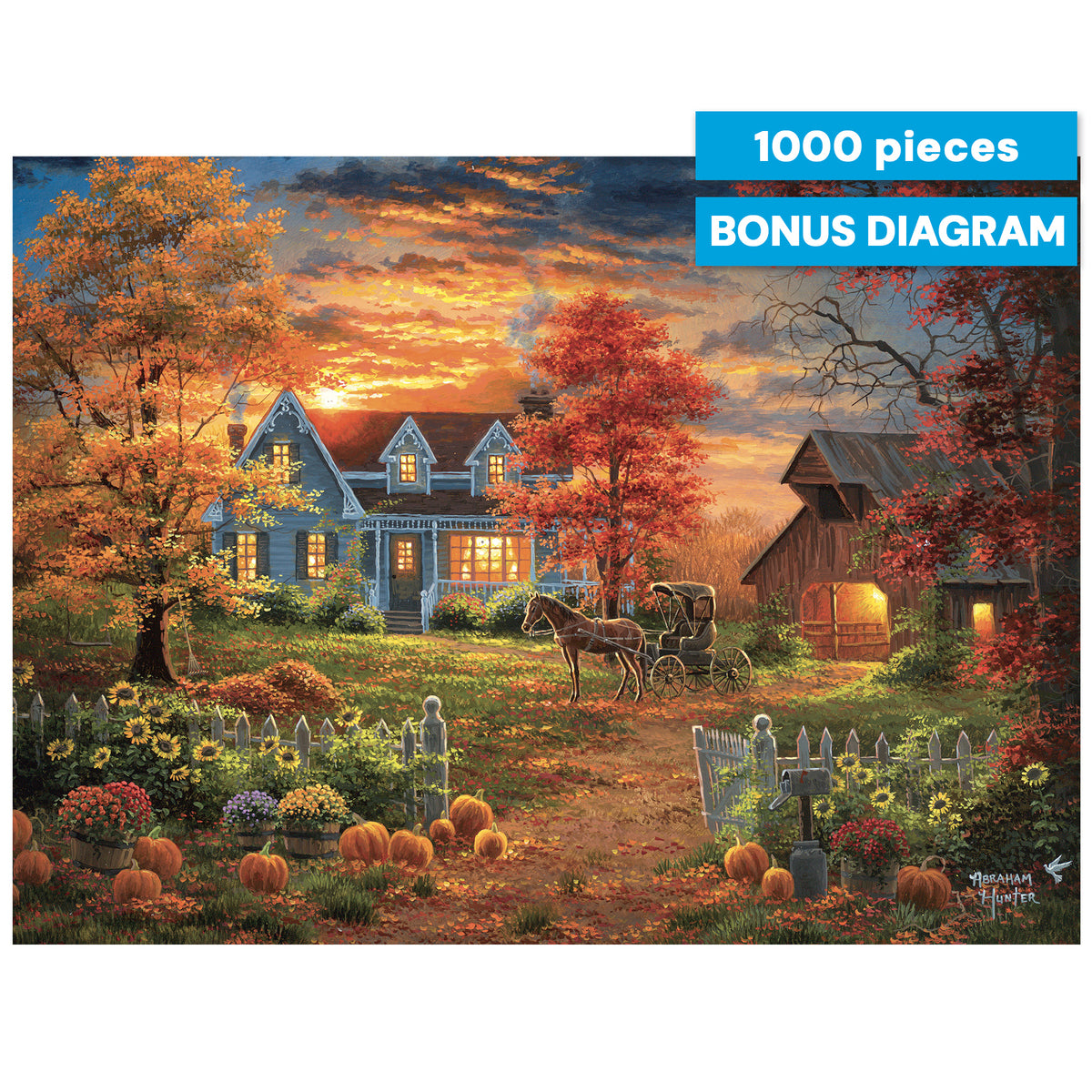 Abraham Hunter: Autumn Lights 1000 Piece Puzzle
