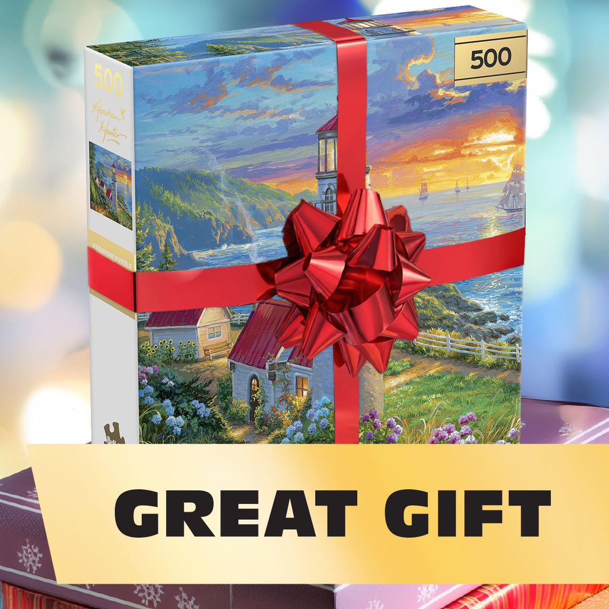 Gold Collection – Evening Watch 500 Piece Jigsaw Puzzle - Abraham Hunter