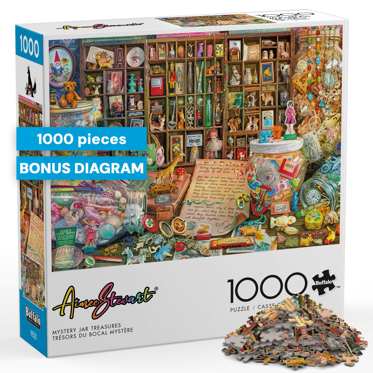 Aimee Stewart:  Mystery Jar Treasures 1000 Piece Puzzle