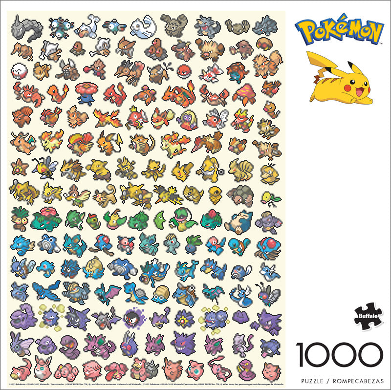 Pokémon - Pixel Rainbow 1000 Piece Puzzle