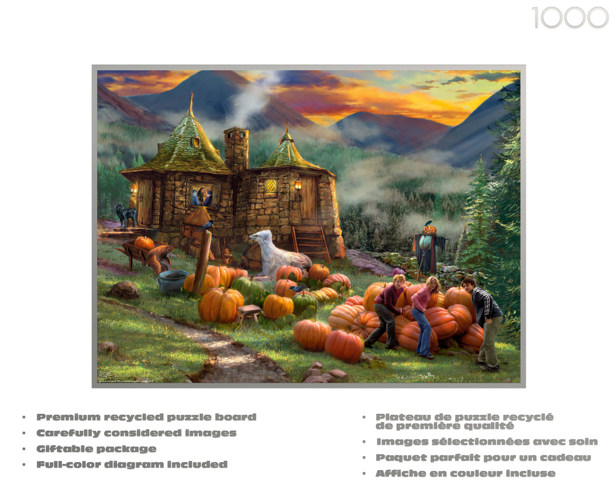 Ceaco Silver Select - Thomas Kinkade Harry Potter - Hagrid’s Hut - 1000 Piece Silver Select Jigsaw Puzzle