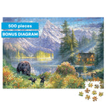 Abraham Hunter Mountain Morning 500 Piece Jigsaw Puzzle