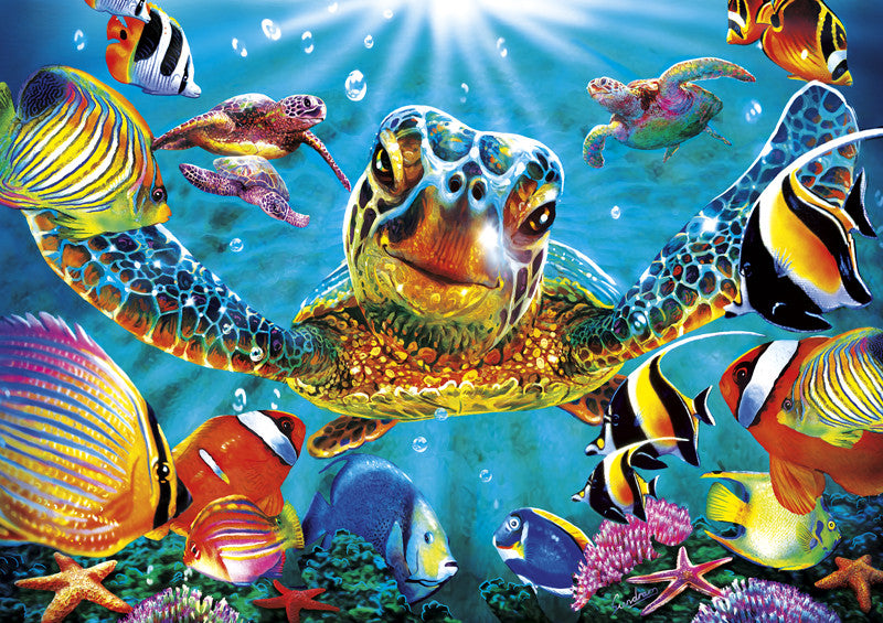 Vivid Tiny Bubbles 300 Large Piece Jigsaw Puzzle Art