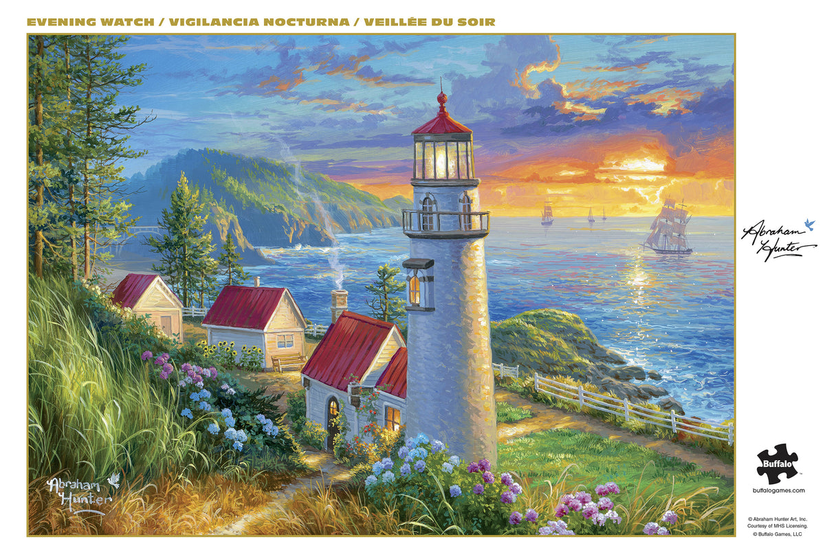 Gold Collection – Evening Watch 500 Piece Jigsaw Puzzle - Abraham Hunter