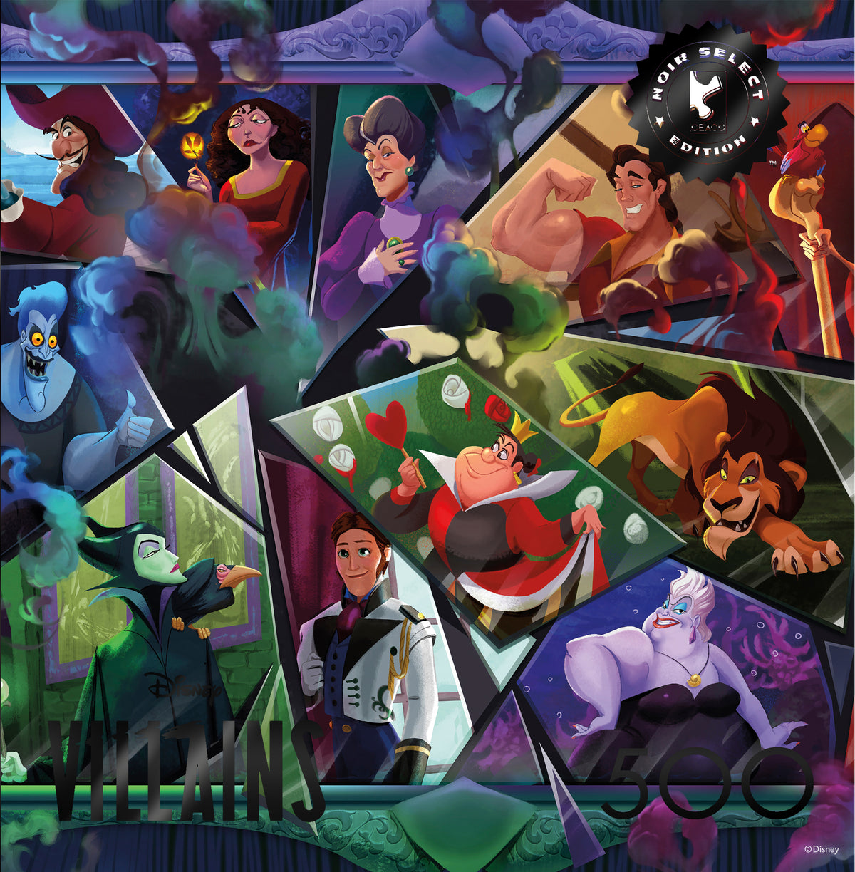 Ceaco – 500 Piece Disney Noir Select Villains Jigsaw Puzzle