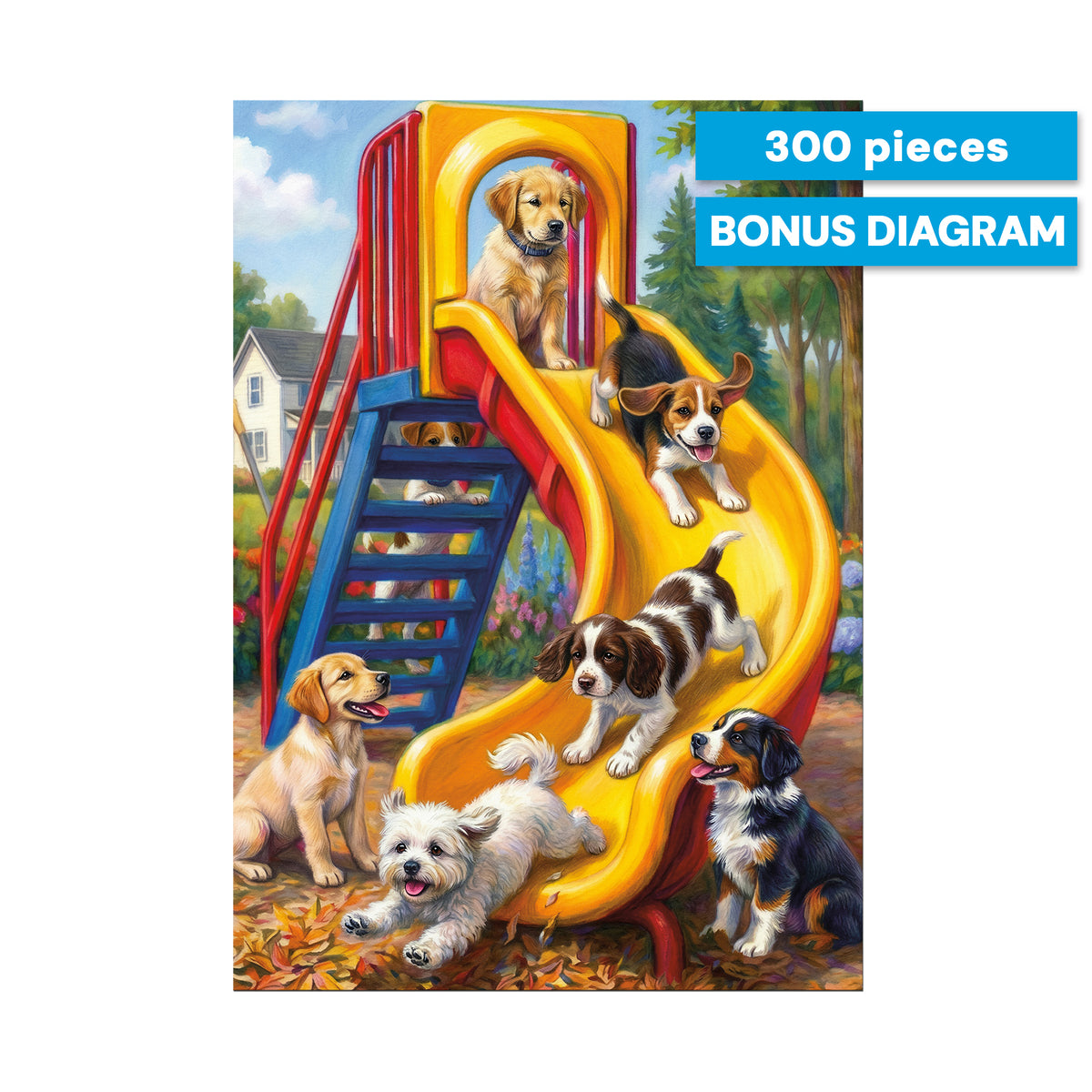 Playtime Pups 300 Large Piece Puzzle