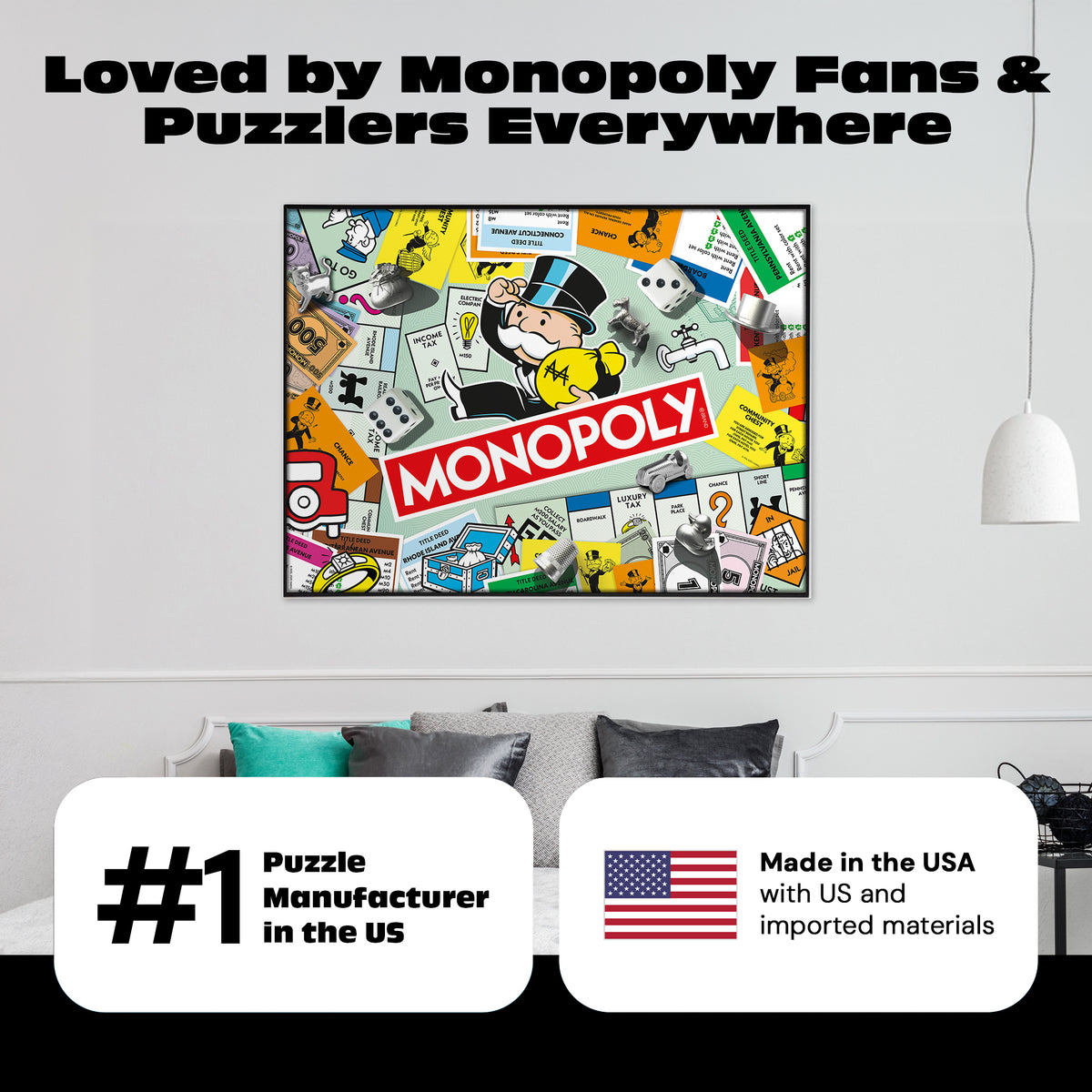 Monopoly Collage 1000 Piece Puzzle