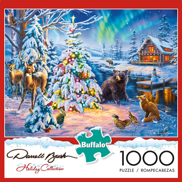 Darrell Bush Woodland Christmas 1000 Piece Jigsaw Puzzle Box