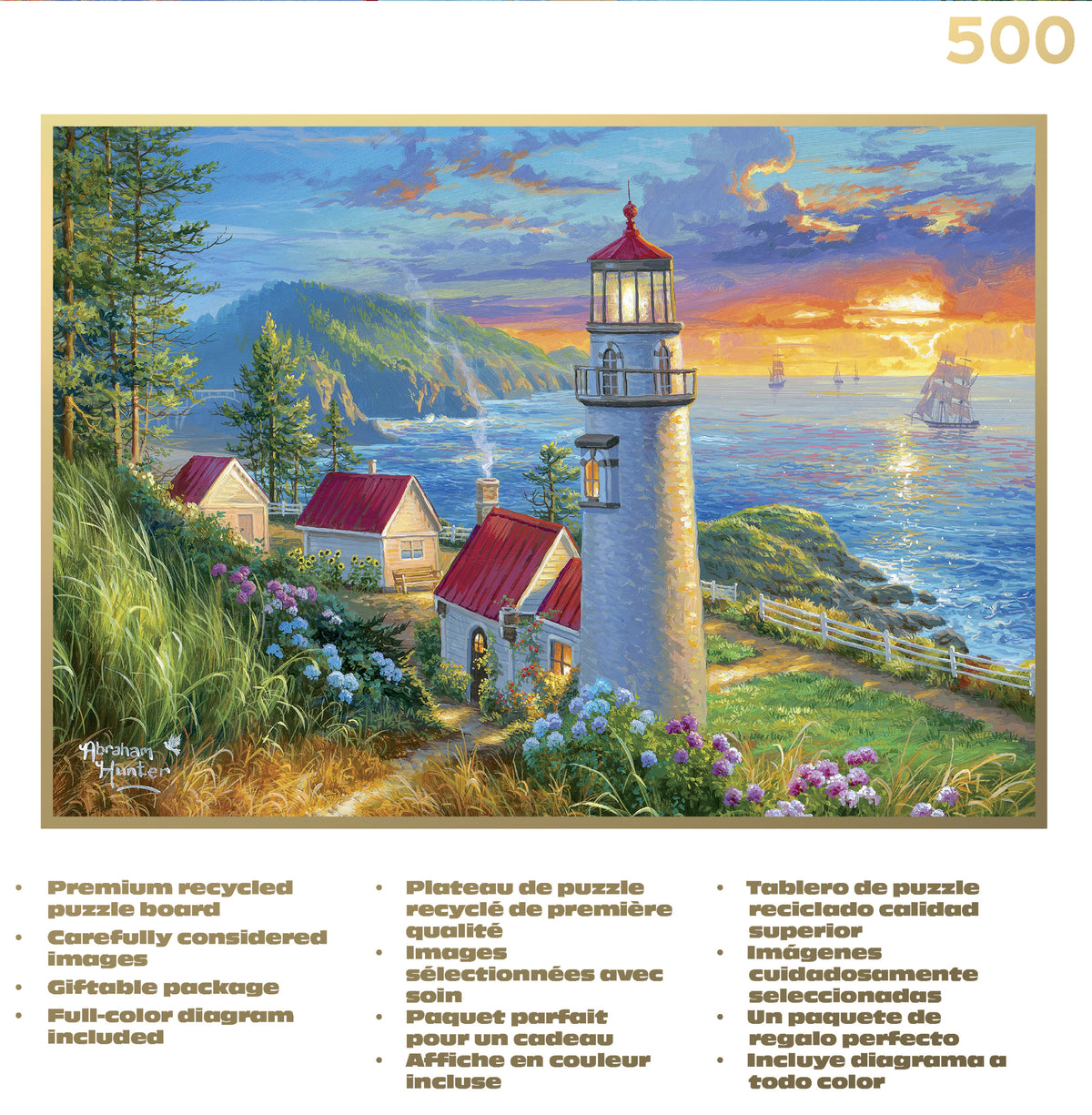 Gold Collection – Evening Watch 500 Piece Jigsaw Puzzle - Abraham Hunter