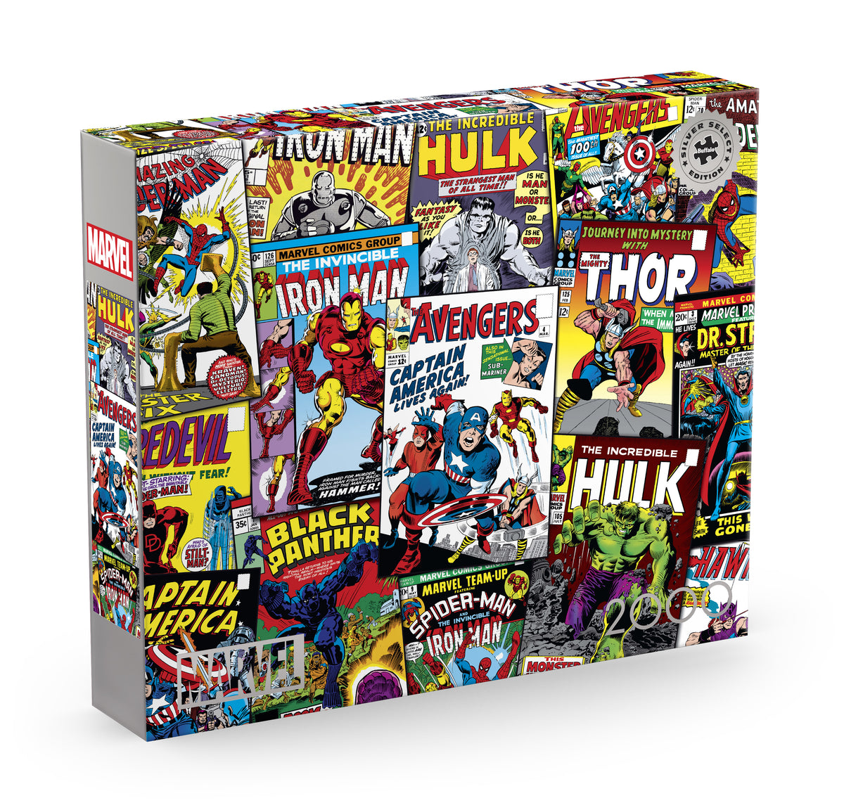 Silver Select: Marvel Comic Collage 2000 Piece Puzzle